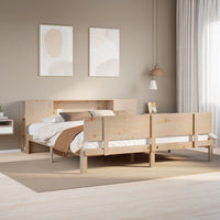 vidaXL Letto Libreria senza Materasso 200x200 cm in Legno di Pino