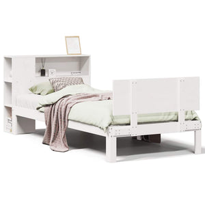 vidaXL Letto con Libreria senza Materasso 75x190 cm in Legno Pino