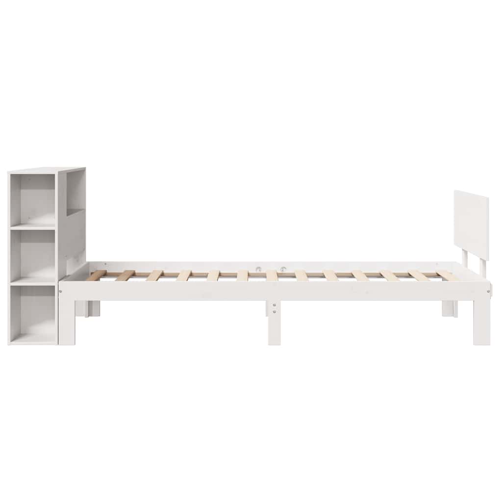 vidaXL Letto con Libreria senza Materasso 75x190 cm in Legno Pino