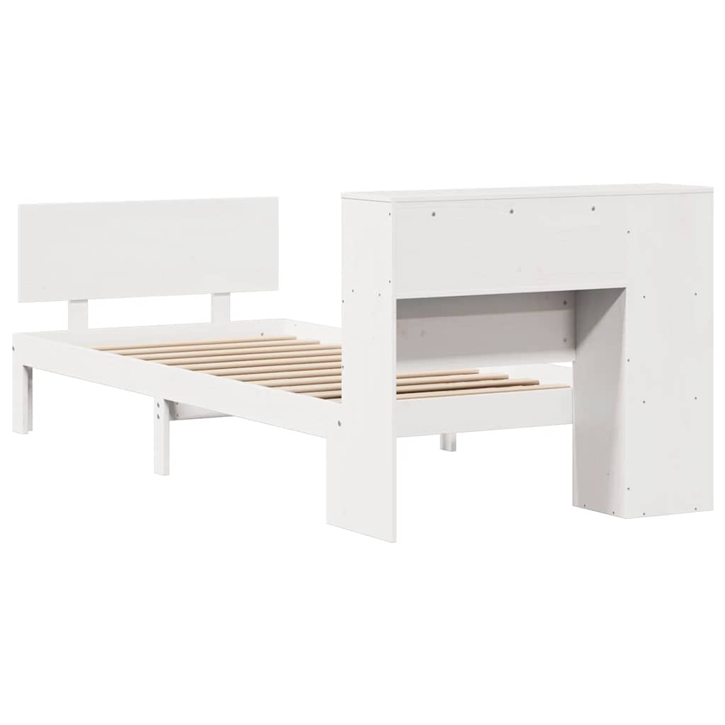 vidaXL Letto con Libreria senza Materasso 75x190 cm in Legno Pino