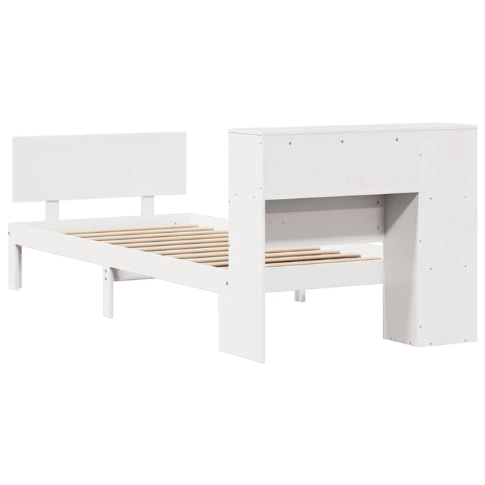 vidaXL Letto con Libreria senza Materasso 75x190 cm in Legno Pino
