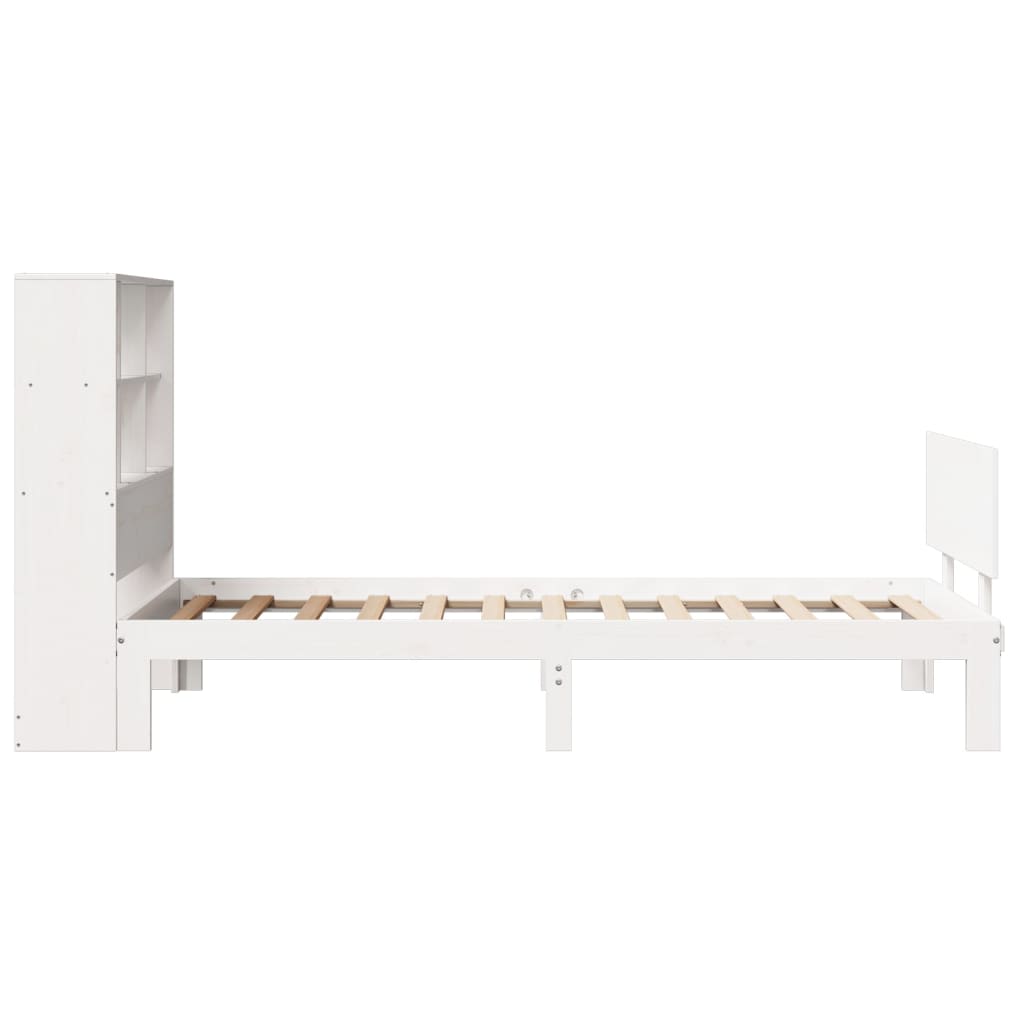 vidaXL Letto Libreria senza Materasso Bianca 90x200 cm Legno di Pino