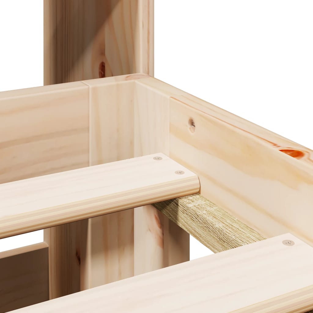 vidaXL Letto Libreria senza Materasso 180x200 cm in Legno di Pino