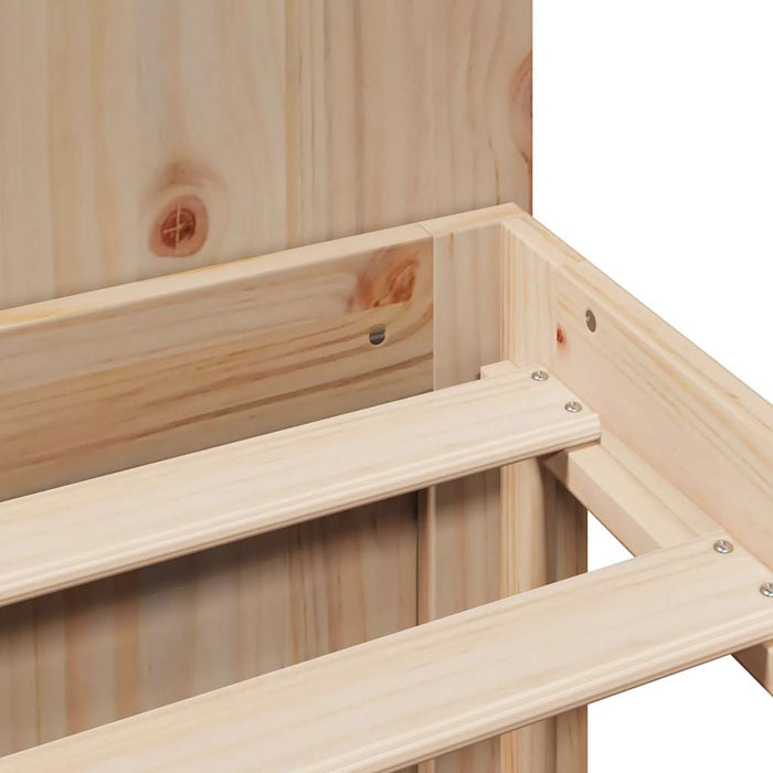 vidaXL Letto Libreria senza Materasso 120x190 cm in Legno di Pino