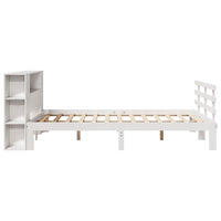 vidaXL Letto Libreria senza Materasso Bianco 140x190 cm Legno di Pino