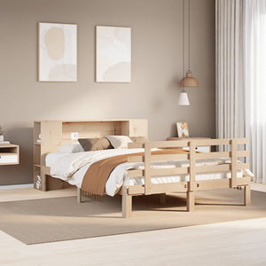 vidaXL Letto Libreria senza Materasso 150x200 cm in Legno di Pino