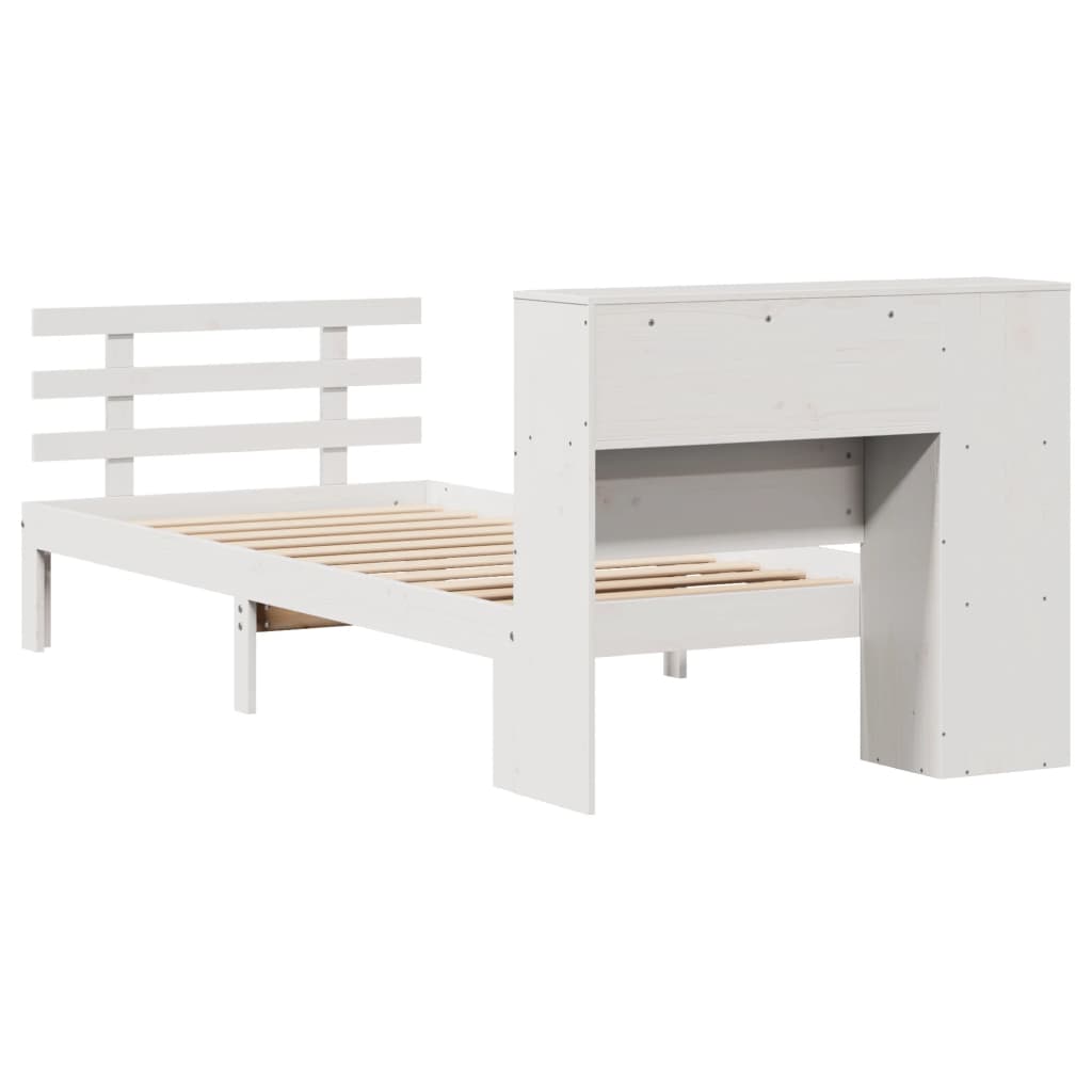 vidaXL Letto con Libreria senza Materasso 75x190 cm in Legno Pino