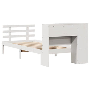 vidaXL Letto con Libreria senza Materasso 75x190 cm in Legno Pino