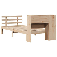 vidaXL Letto Libreria senza Materasso 90x190 cm Legno Massello Pino
