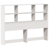 Letto Libreria senza Materasso-Struttura Letto con contenitore Bianco 120x190 cm Legno di Pino 283973