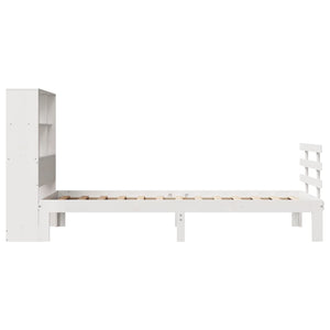 vidaXL Letto Libreria senza Materasso Bianca 90x200 cm Legno di Pino