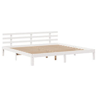 vidaXL Giroletto con Libreria senza Materasso 180x200 cm in Legno Pino