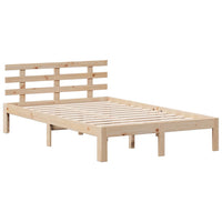 Letto Libreria senza Materasso-Struttura Letto con contenitore 135x190 cm in Legno di Pino 702783