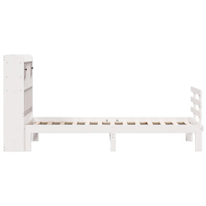 vidaXL Letto Libreria senza Materasso Bianca 90x200 cm Legno di Pino