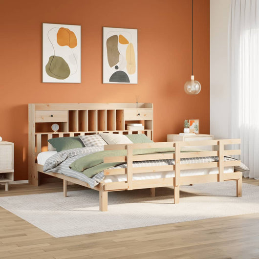 vidaXL Letto Libreria senza Materasso 180x200 cm in Legno di Pino