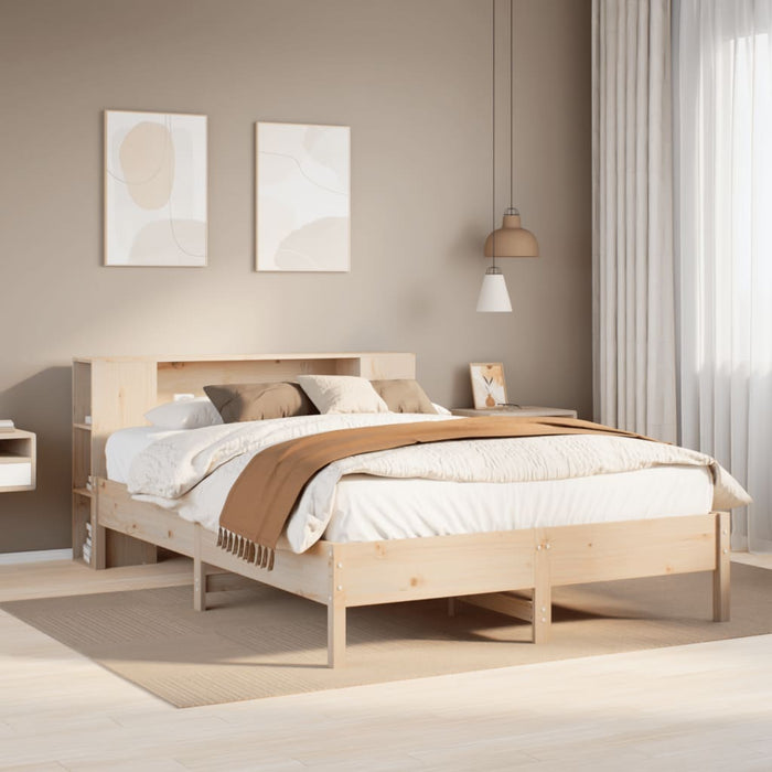 vidaXL Letto Libreria senza Materasso 150x200 cm in Legno di Pino