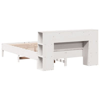 vidaXL Letto Libreria senza Materasso Bianco 150x200 cm Legno di Pino