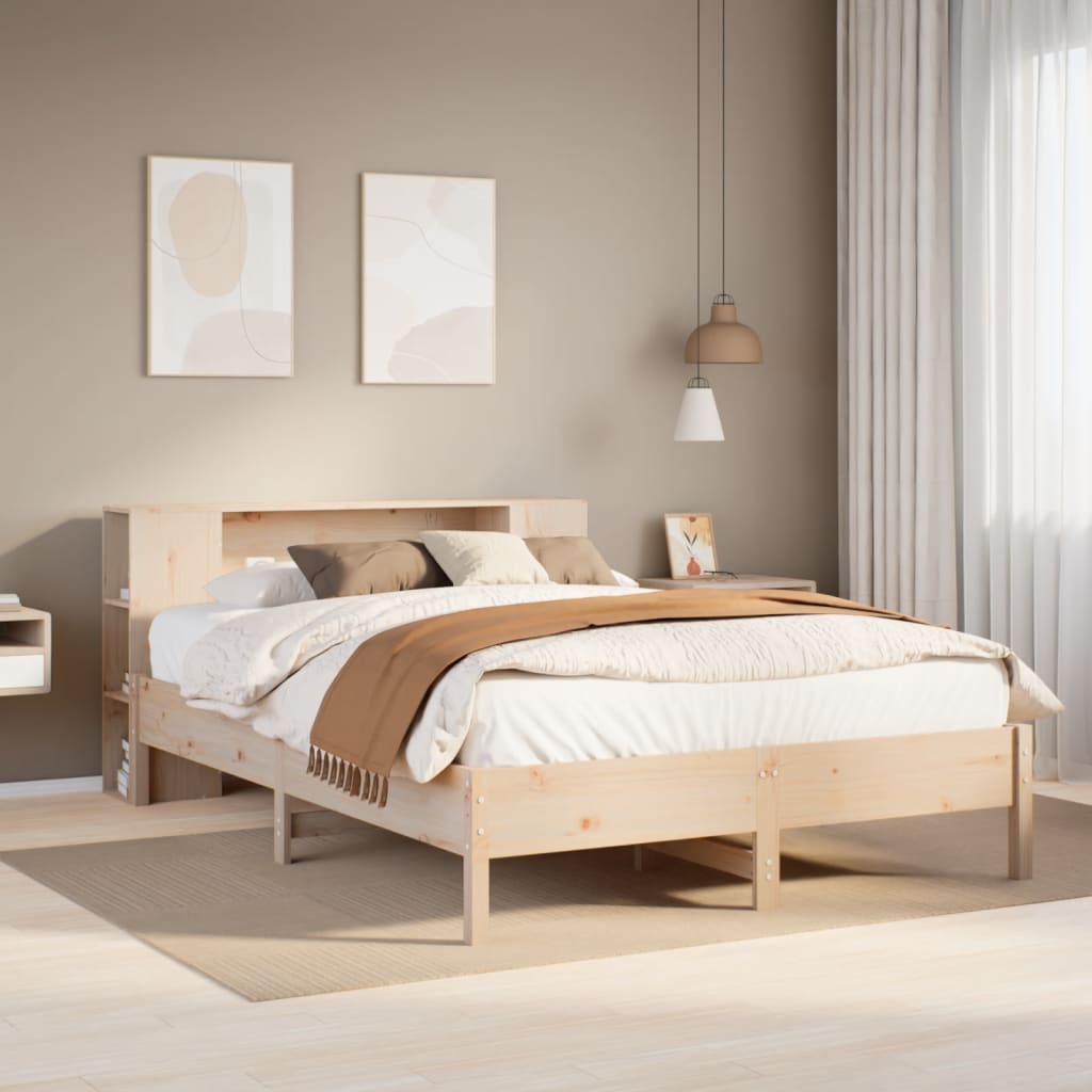 vidaXL Letto Libreria senza Materasso 120x200cm Legno Massello di Pino