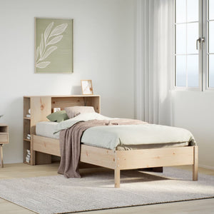 Letto Libreria senza Materasso 100x200 cm in Legno di Pino 3322846