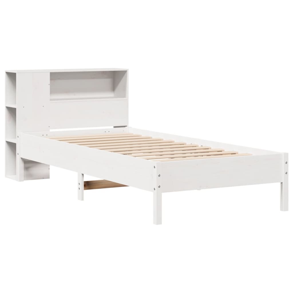 vidaXL Letto con Libreria senza Materasso 75x190 cm in Legno Pino