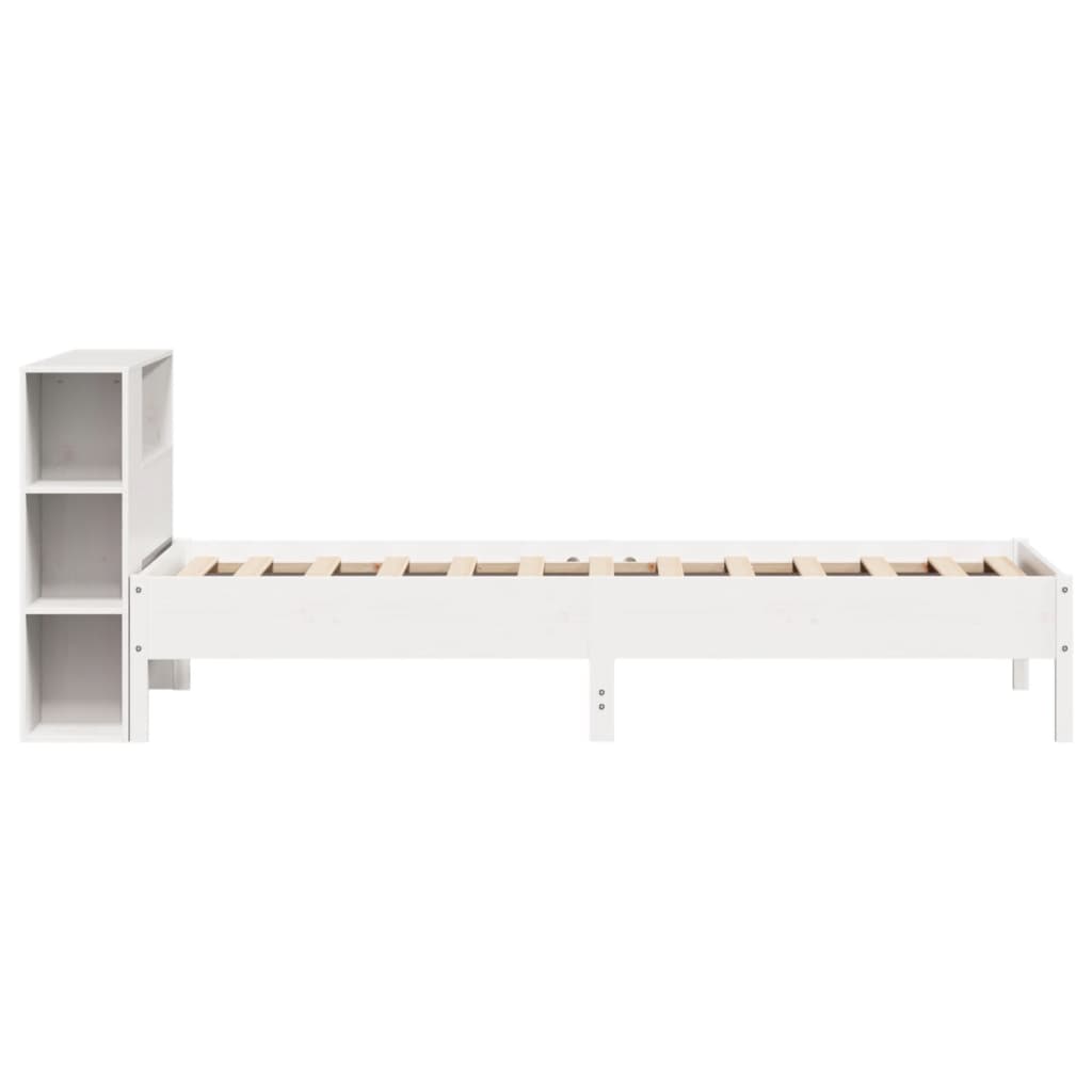 vidaXL Letto con Libreria senza Materasso 75x190 cm in Legno Pino