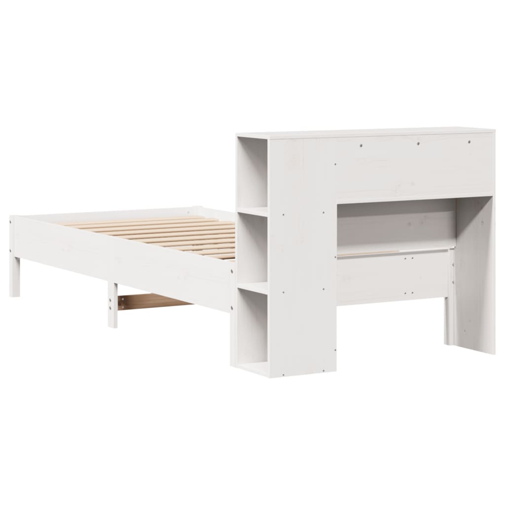 vidaXL Letto con Libreria senza Materasso 75x190 cm in Legno Pino