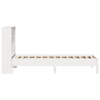 Letto Libreria senza Materasso Bianco 100x200 cm Legno di Pino 3322877