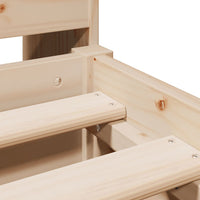 vidaXL Letto Libreria senza Materasso 150x200 cm in Legno di Pino