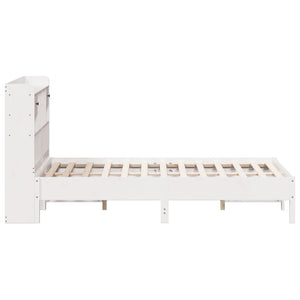 vidaXL Letto Libreria senza Materasso Bianco 150x200 cm Legno di Pino
