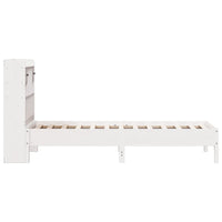 vidaXL Letto Libreria senza Materasso Bianco 90x190 cm Massello Pino