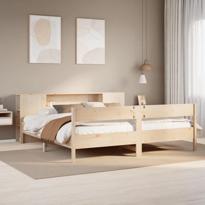 vidaXL Letto Libreria senza Materasso 180x200 cm in Legno di Pino