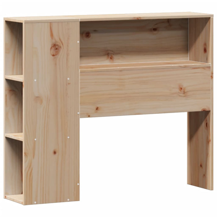 vidaXL Giroletto con Libreria senza Materasso 75x190 cm in Legno Pino