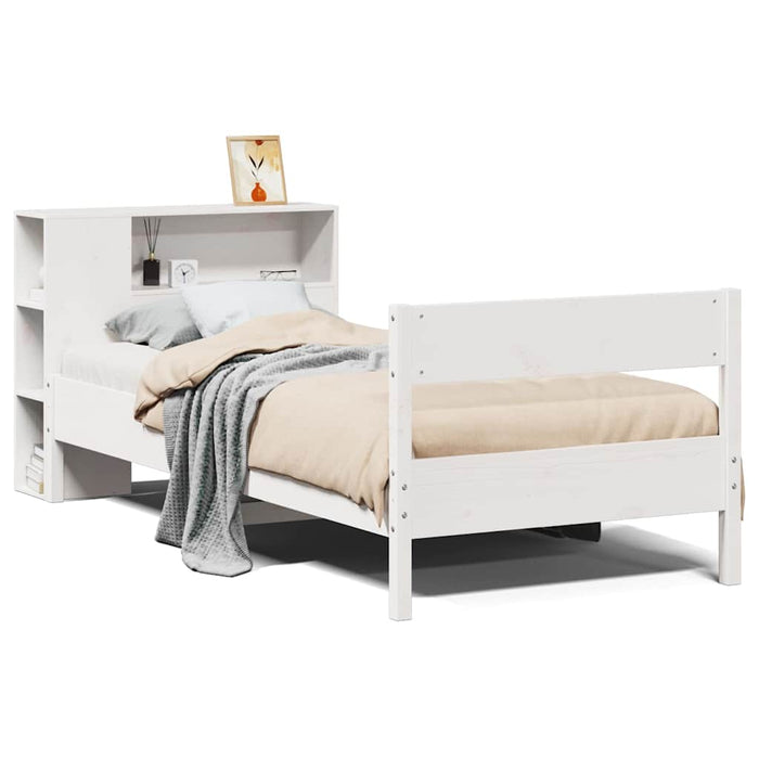 Letto con Libreria senza Materasso 75x190 cm in Legno Pino 3322973
