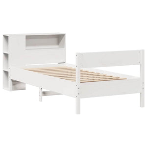 Letto con Libreria senza Materasso 75x190 cm in Legno Pino 3322973