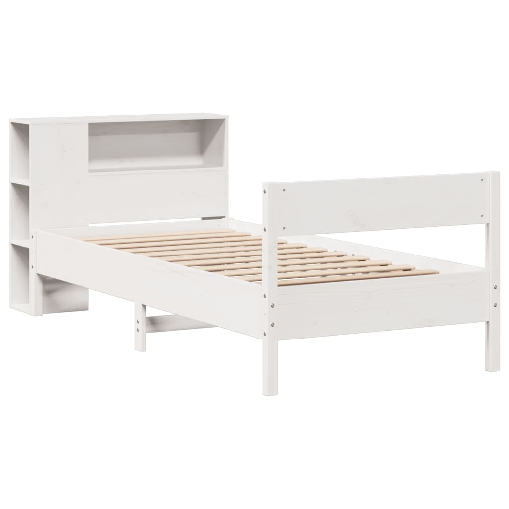 vidaXL Letto con Libreria senza Materasso 75x190 cm in Legno Pino