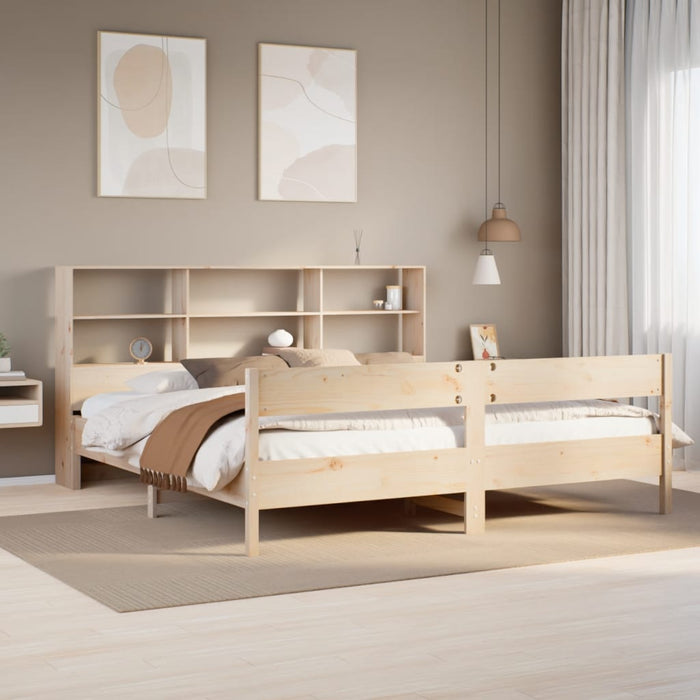 vidaXL Letto Libreria senza Materasso 180x200 cm in Legno di Pino