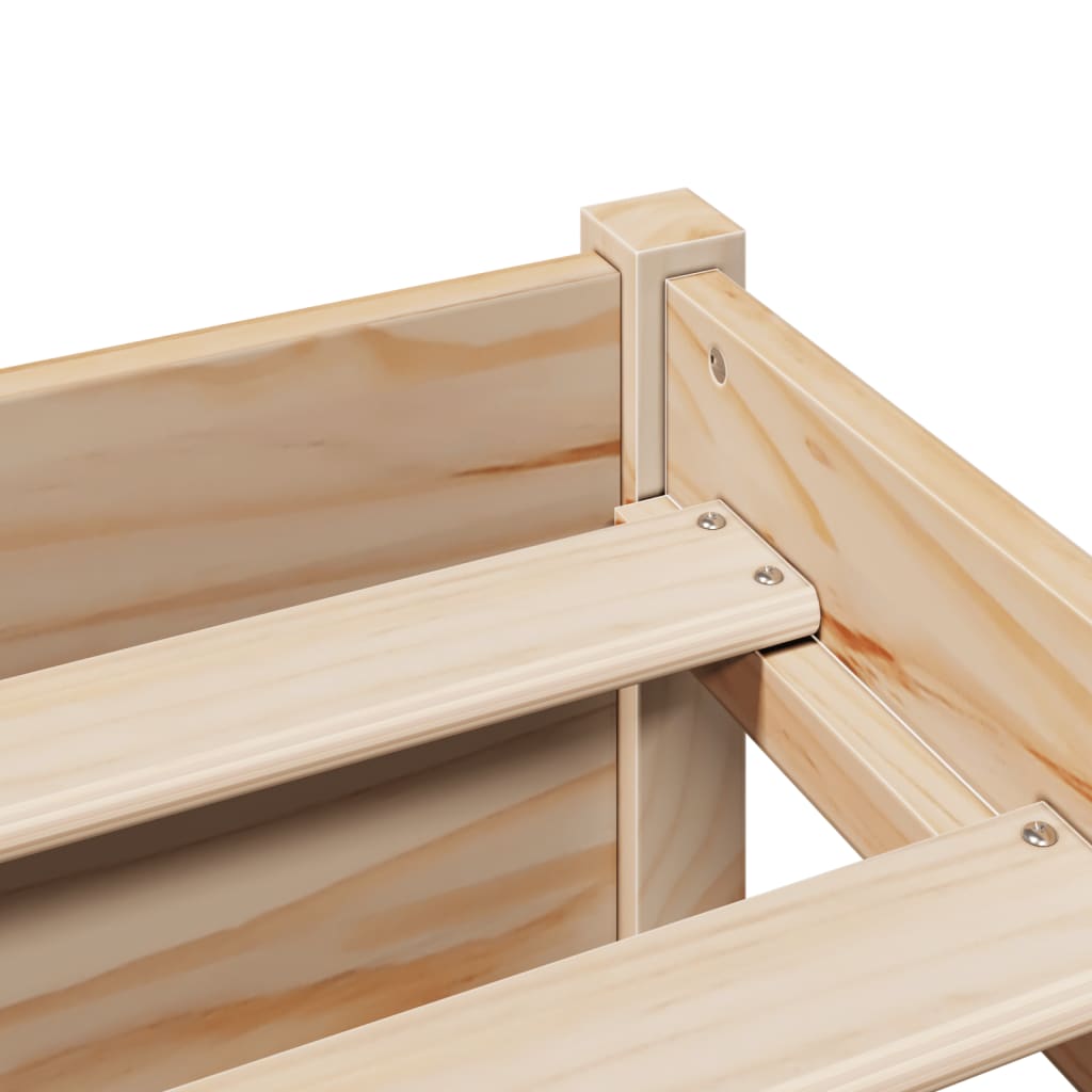 Letto Libreria senza Materasso 160x200 cm in Legno di Pino 3322981