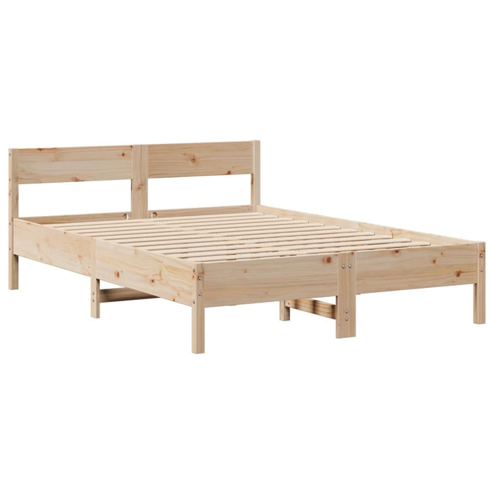 vidaXL Letto Libreria senza Materasso 120x200cm Legno Massello di Pino