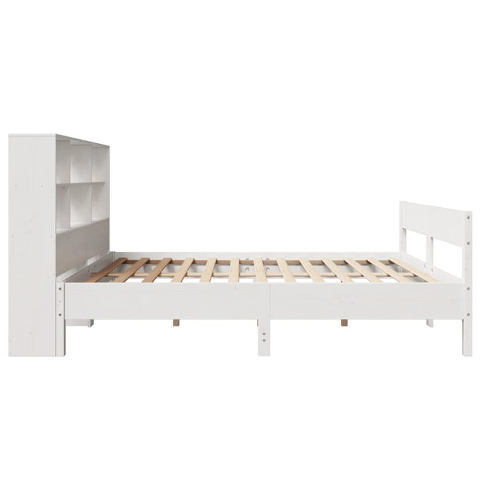 Letto Libreria senza Materasso Bianco 140x190 cm Legno di Pino 3323000