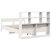 Letto Libreria senza Materasso Bianco 140x190 cm Legno di Pino 3323000