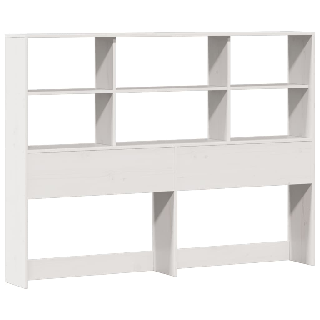 vidaXL Letto Libreria senza Materasso Bianco 120x190 cm Legno di Pino