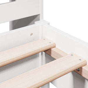 vidaXL Letto con Libreria senza Materasso 75x190 cm in Legno Pino