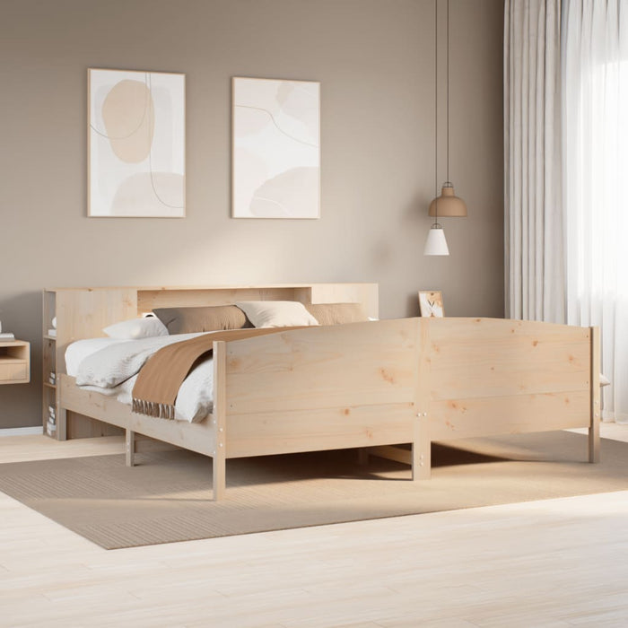 vidaXL Letto Libreria senza Materasso 200x200 cm in Legno di Pino