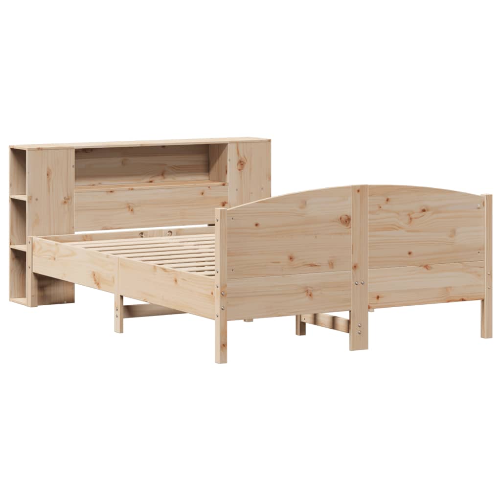 vidaXL Letto Libreria senza Materasso 135x190 cm in Legno di Pino