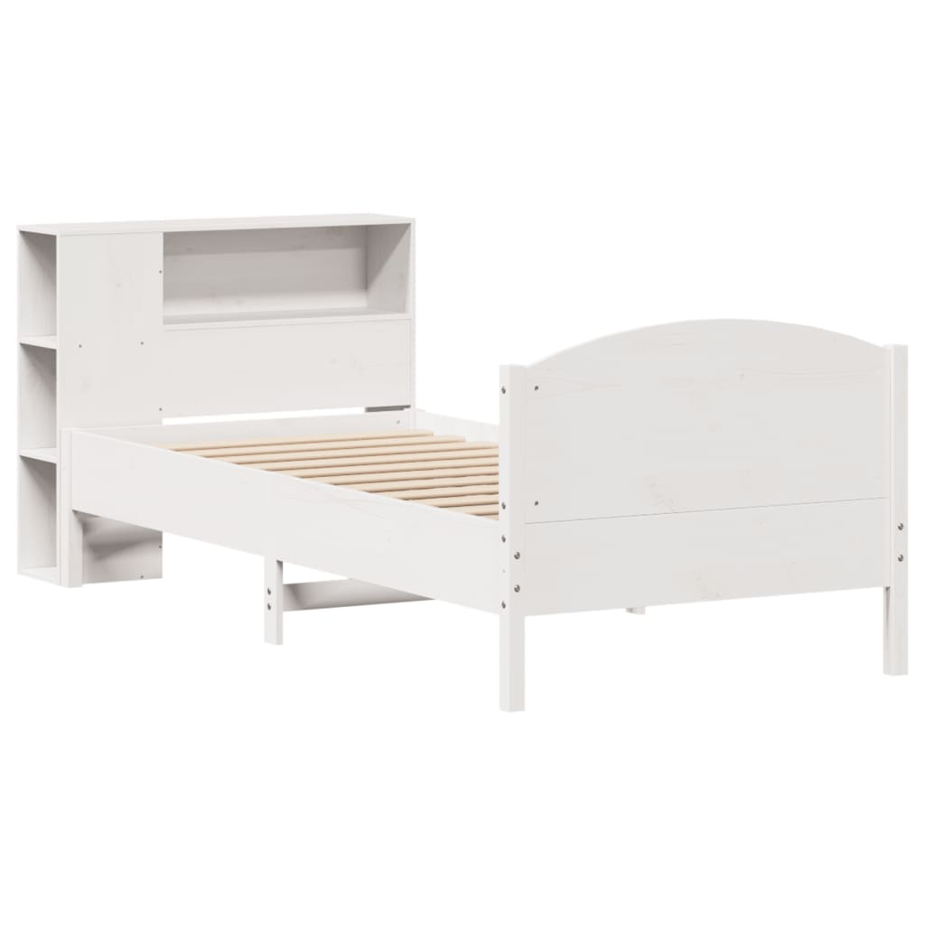 Letto con Libreria senza Materasso 75x190 cm in Legno Pino 3323090