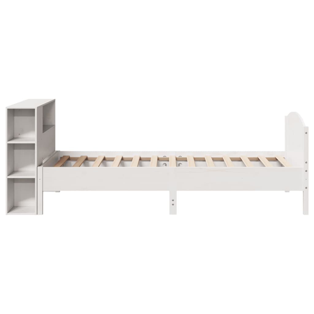 Letto con Libreria senza Materasso 75x190 cm in Legno Pino 3323090