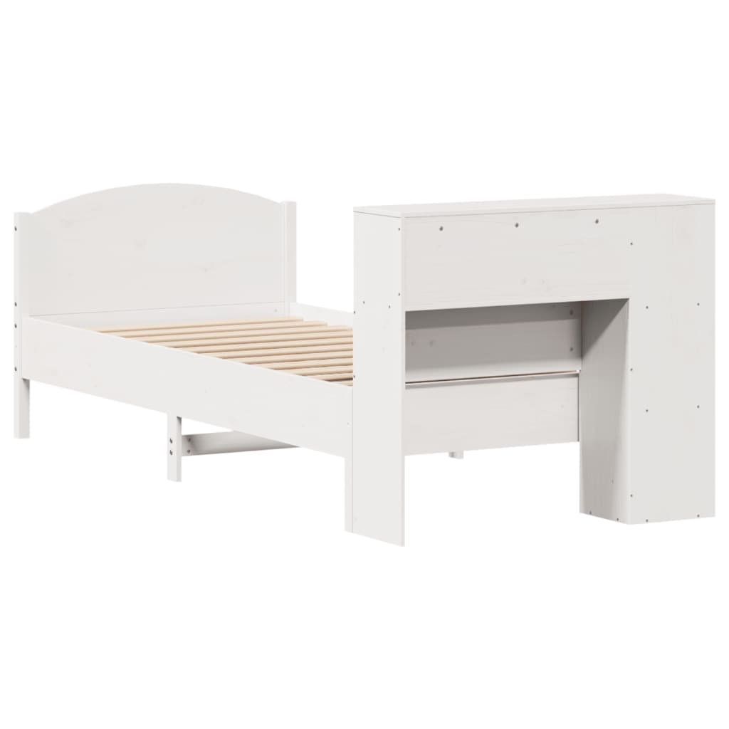 vidaXL Letto con Libreria senza Materasso 75x190 cm in Legno Pino
