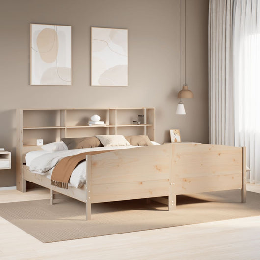 vidaXL Letto Libreria senza Materasso 200x200 cm in Legno di Pino