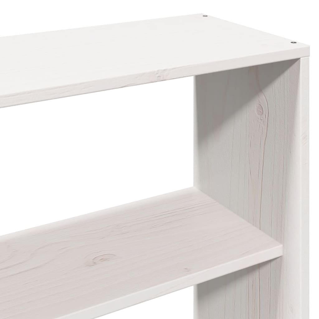 vidaXL Letto Libreria senza Materasso Bianco 200x200 cm Legno di Pino