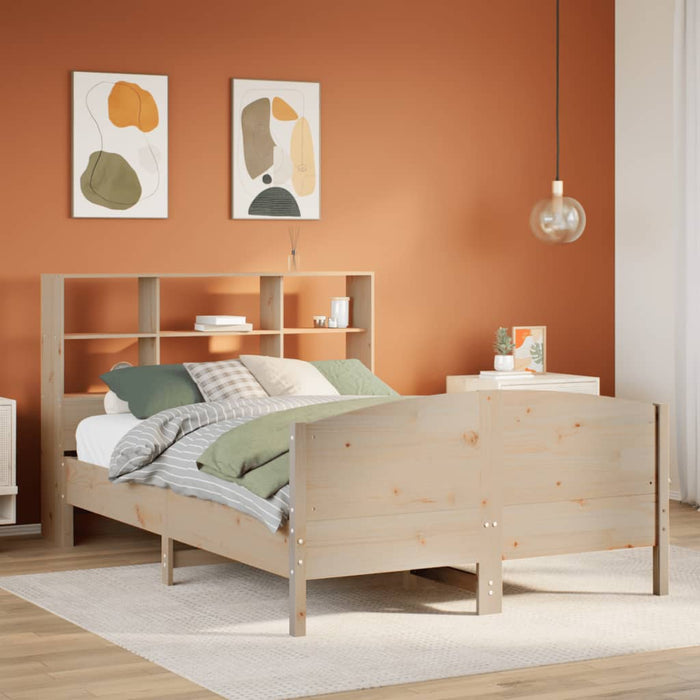 vidaXL Letto Libreria senza Materasso 150x200 cm in Legno di Pino